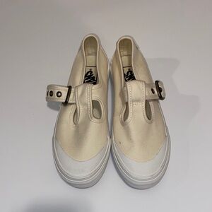 Vans Cream and White Women's Sneakers